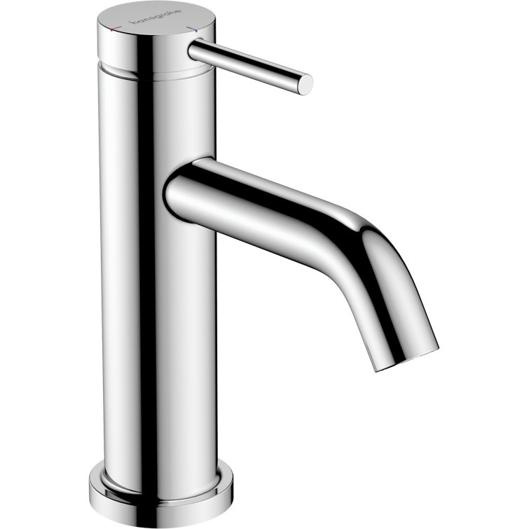 Chrome Single-Hole Bathroom Faucet with CoolStart Technology