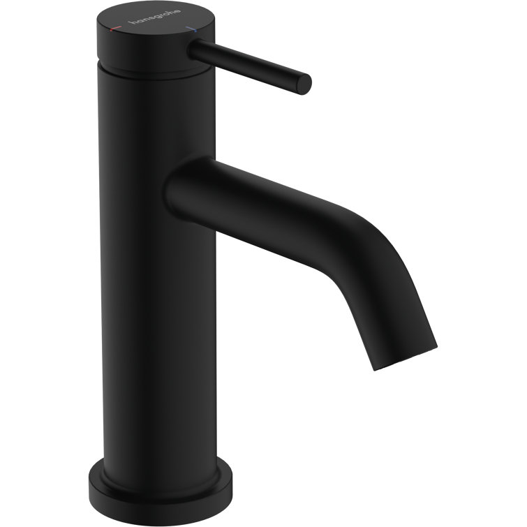 Matte Black Single Handle Ceramic Disc Bathroom Faucet