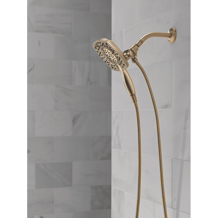 Champagne Bronze Dual Shower Head with Handheld Spray