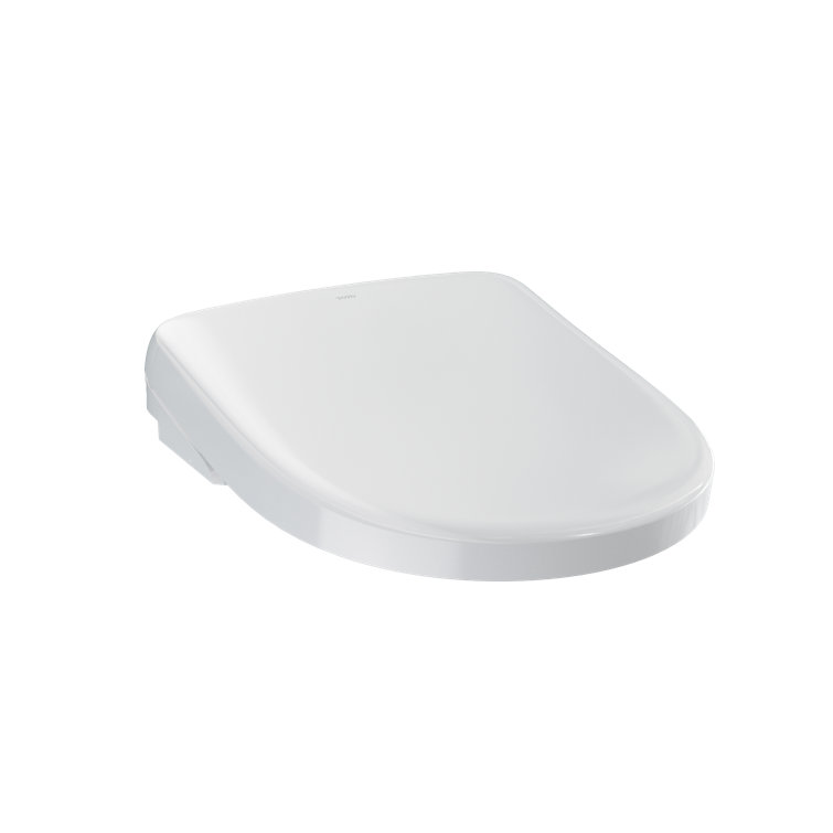 Compact White Heated Bidet Toilet Seat with Remote