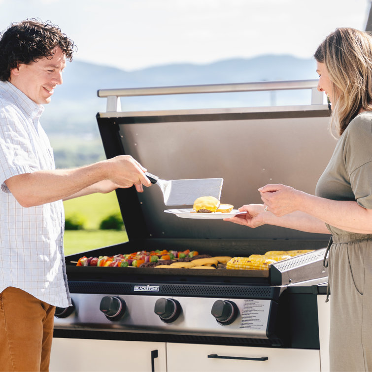 Blackstone 36-Inch Stainless Steel Built-In Propane Griddle with Hood