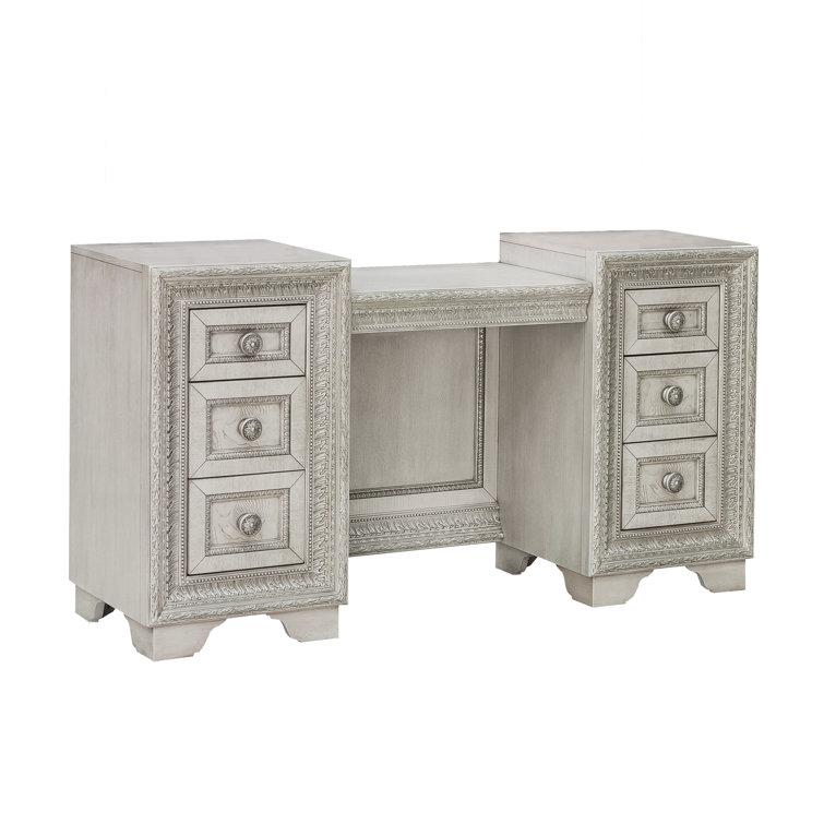 Camila Cream Transitional Vanity with Bench