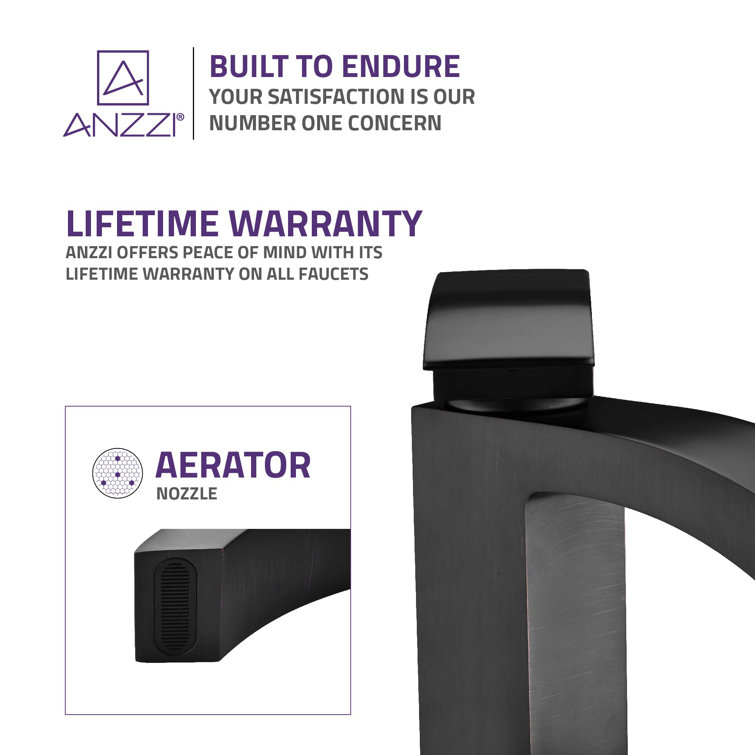 Revere Modern Oil-Rubbed Bronze Single-Handle Low-Arc Bathroom Faucet