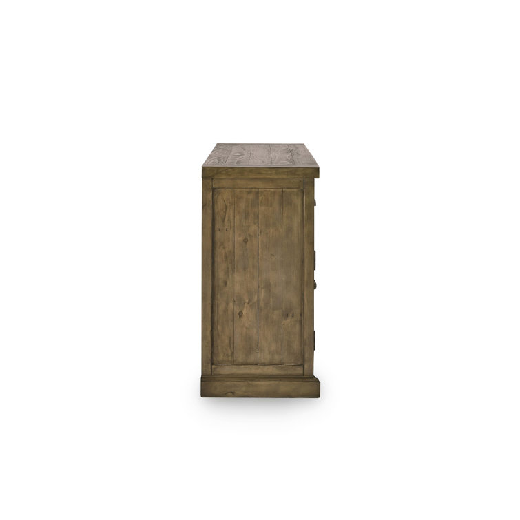 Quincy Reclaimed Pine 4-Drawer 4-Door Desert Grey Sideboard