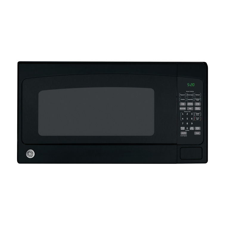 GE Black 2.0 Cu. Ft. Countertop Microwave with Glass Door