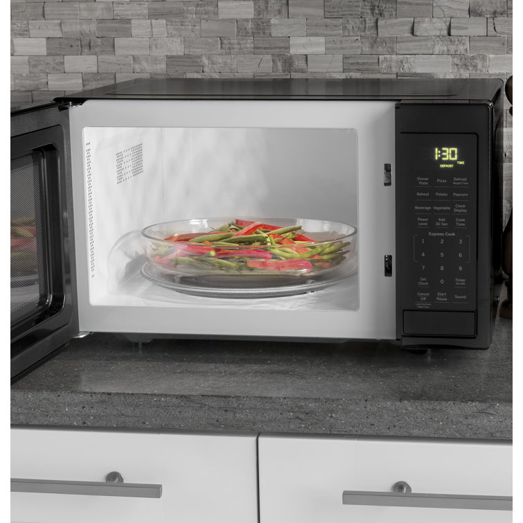 GE Black 2.0 Cu. Ft. Countertop Microwave with Glass Door