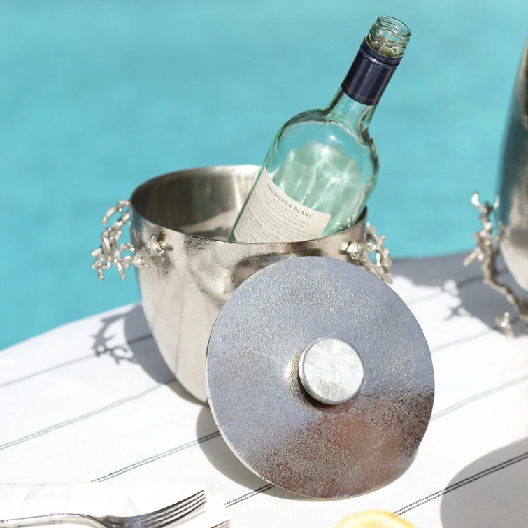 Michael Aram Ocean Reef Hand-Textured Stainless Steel Ice Bucket