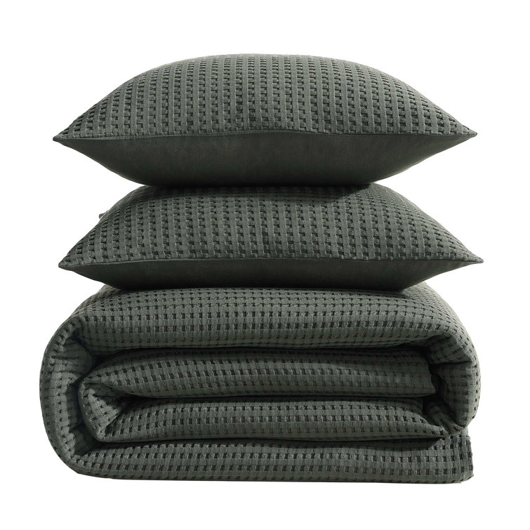 Forest Green King Microfiber Reversible Comforter Set