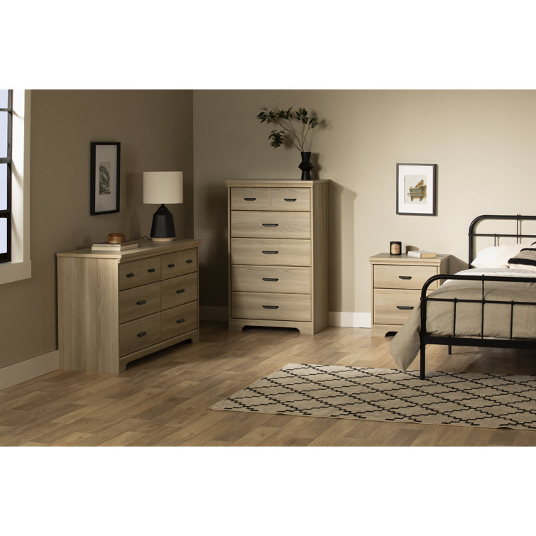 Versa Weathered Oak Vertical 5-Drawer Chest
