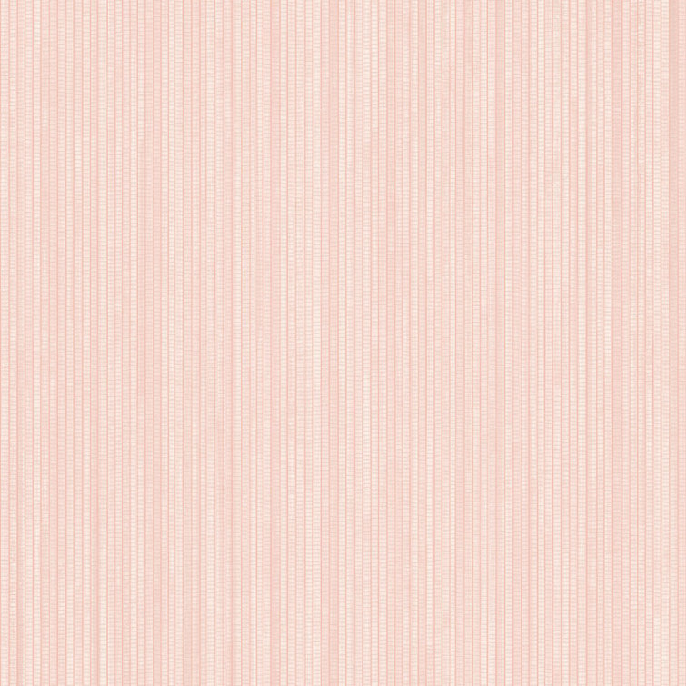 Pink Textured Grasscloth Peel and Stick Wallpaper Roll
