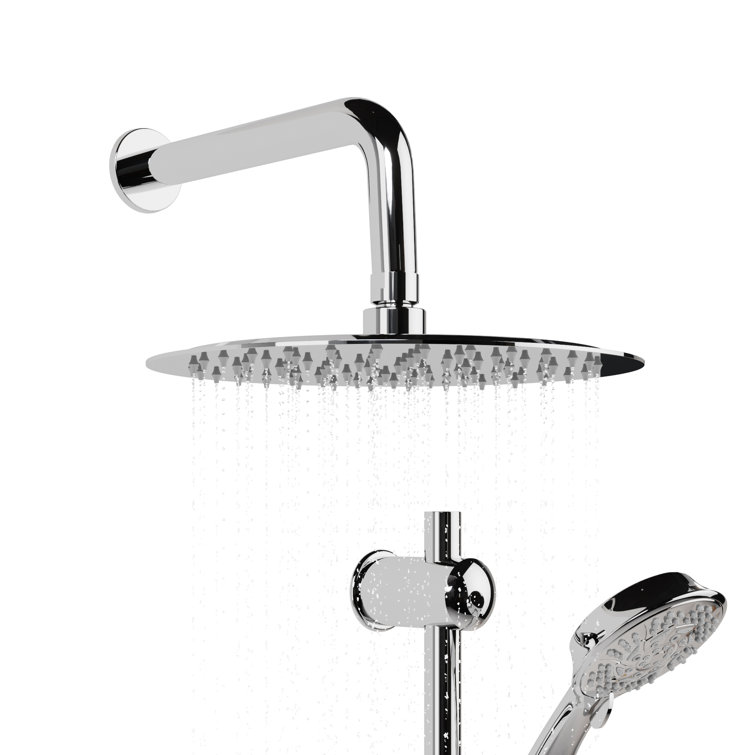 Matte Black Adjustable Multi-Head Shower System with Handheld