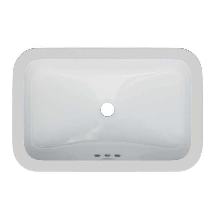 Norris 20-7/16" White Vitreous China Undermount Bathroom Sink