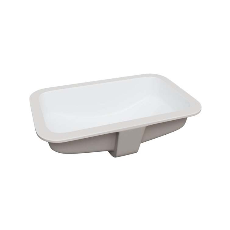 Norris 20-7/16" White Vitreous China Undermount Bathroom Sink