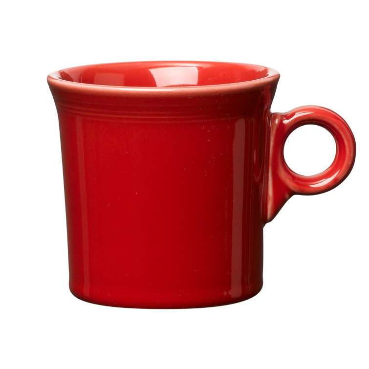 Scarlet Ceramic Microwave Safe Mug with Ring Handle