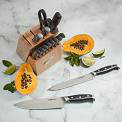 Cuisinart 15-Piece Stainless Steel Knife Block Set with Built-In Sharpener