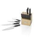 Cuisinart 15-Piece Stainless Steel Knife Block Set with Built-In Sharpener