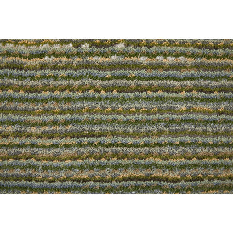 Deja Green and Tan Flat Woven Viscose Area Rug