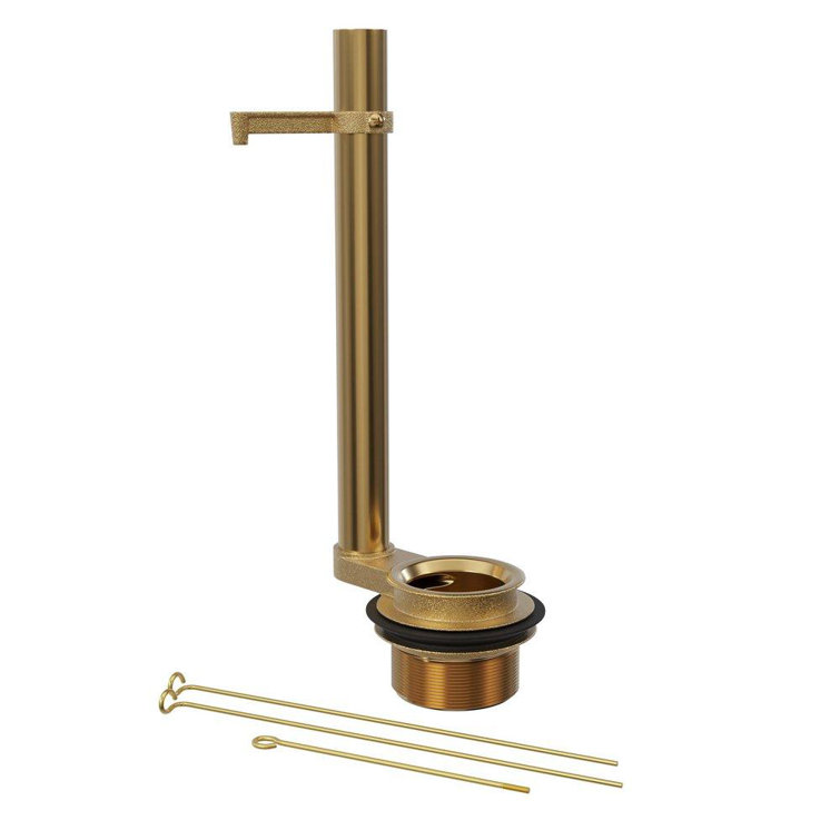 Gold Brass Residential Toilet Manual Flush Valve