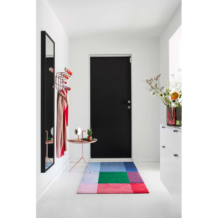 Colorful Meadow Recycled Plastic Outdoor Doormat 34 x 24 In