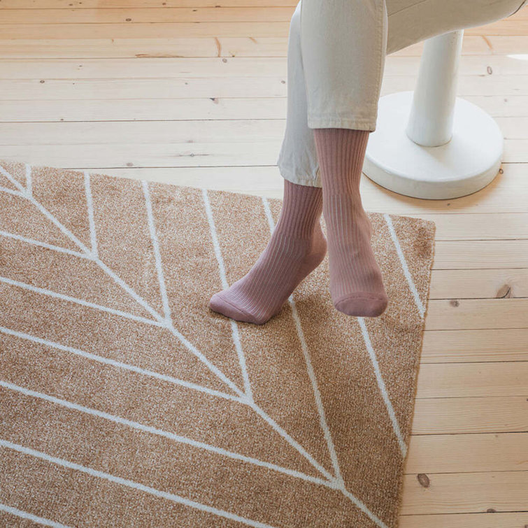 Eine Dawn Rubber Outdoor Geometric Doormat 44 x 32 In