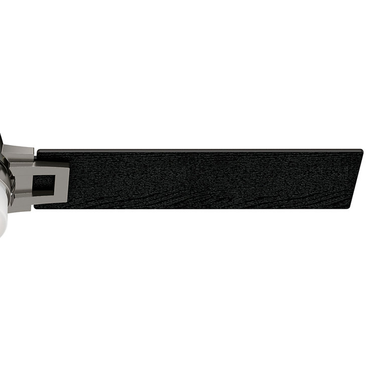 48'' Brushed Nickel 3-Blade Ceiling Fan with LED Light and Remote