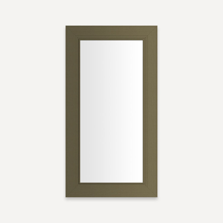 Brushed Black Framed Rectangular Medicine Cabinet with Mirror
