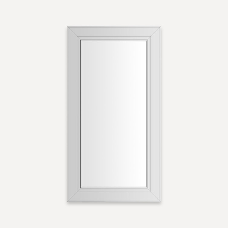 Chrome Framed Rectangular Medicine Cabinet with Mirror