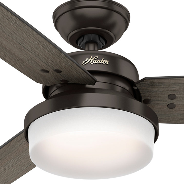 52" Bronze Ceiling Fan with LED Light and Remote