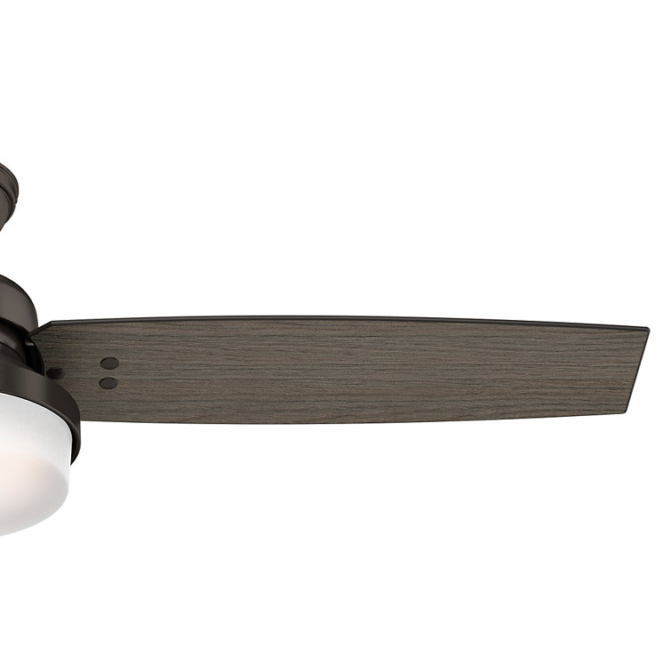 52" Bronze Ceiling Fan with LED Light and Remote