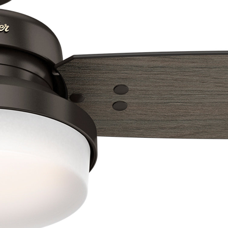52" Bronze Ceiling Fan with LED Light and Remote