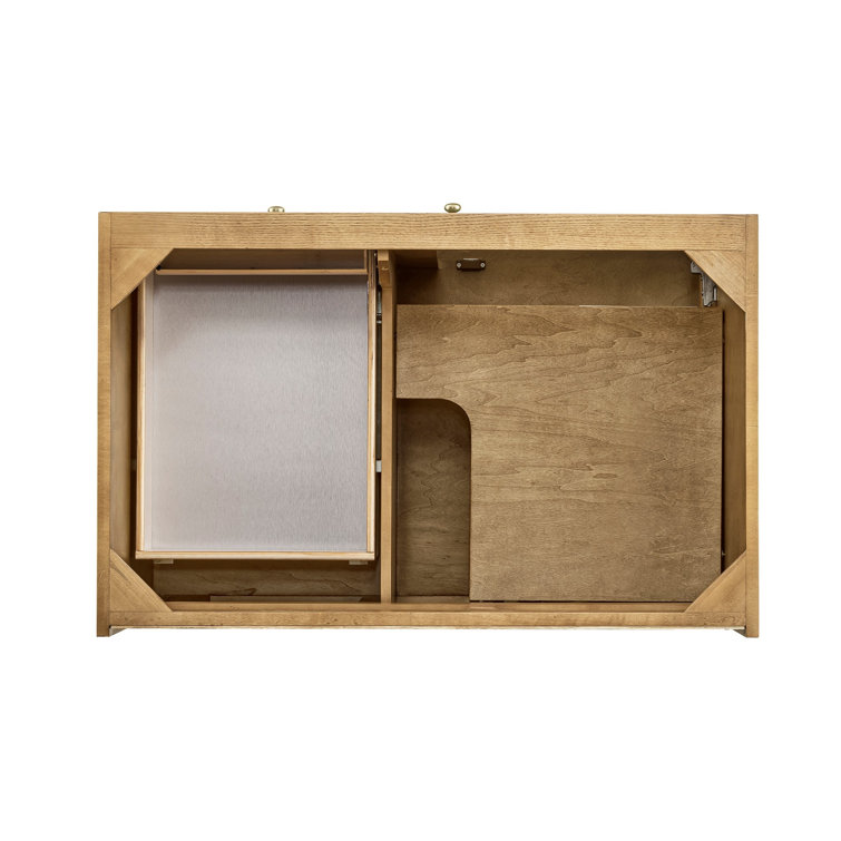 Laurent 36" Light Oak Single Vanity with Quartz Top