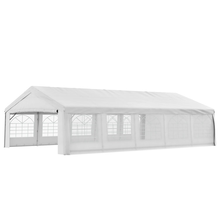 White Heavy Duty Outdoor Party Tent with Removable Sidewalls