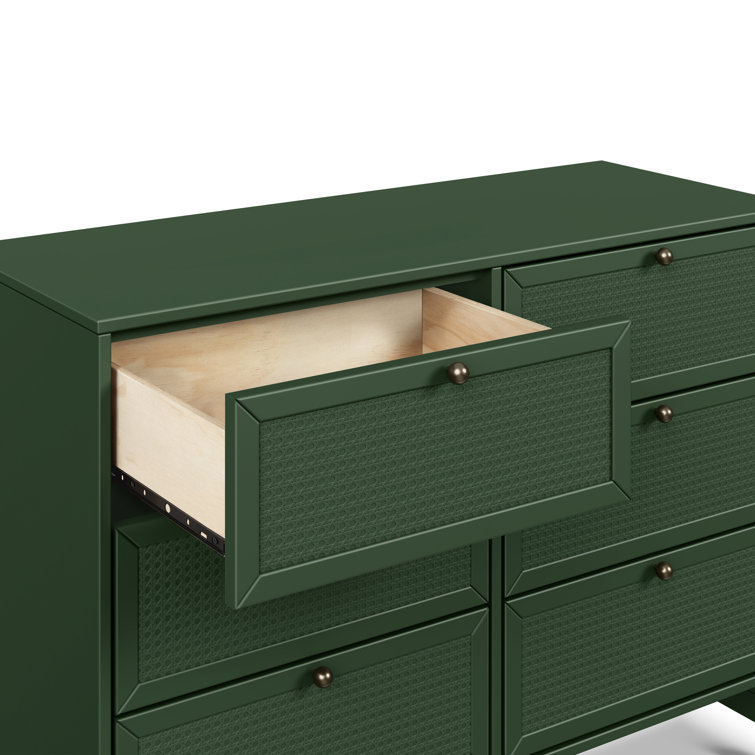 Forest Green Painted 6-Drawer Nursery Dresser