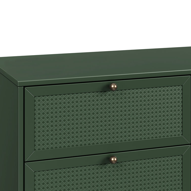 Forest Green Painted 6-Drawer Nursery Dresser