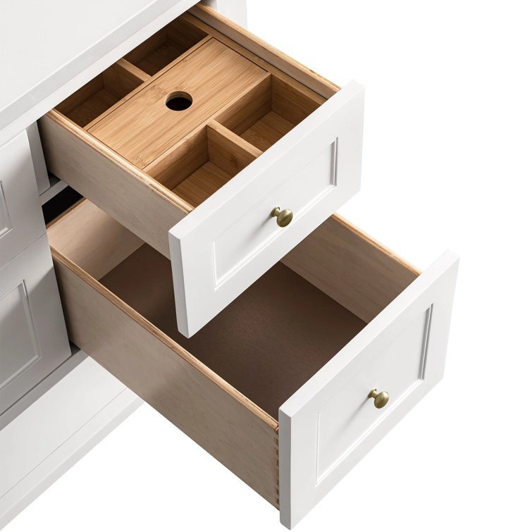 Breckenridge 48" White Solid Wood Single Vanity