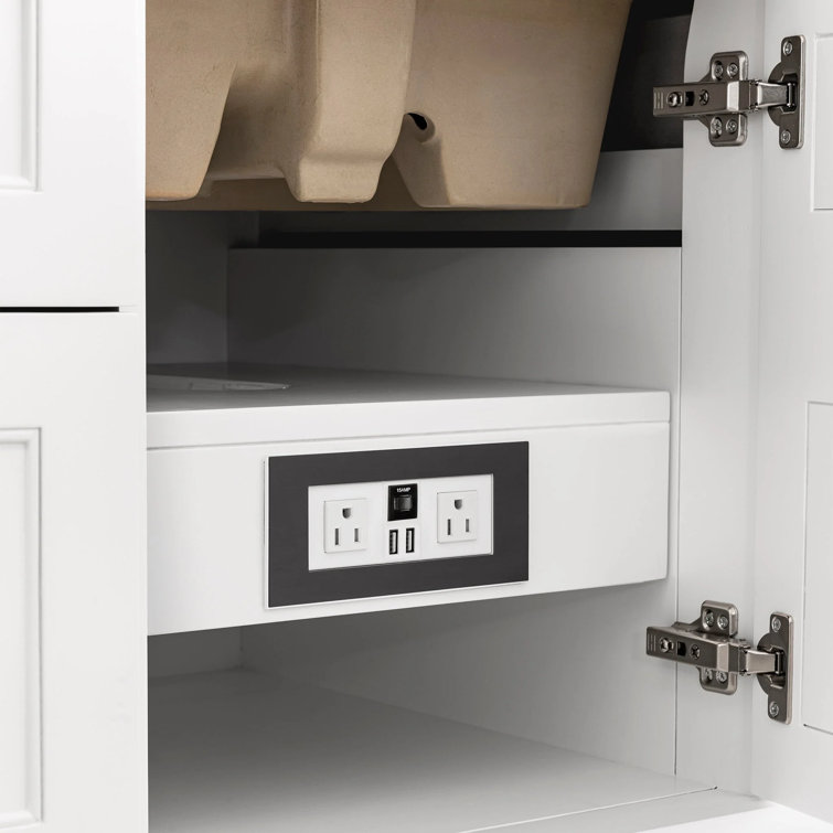 Breckenridge 48" White Solid Wood Single Vanity