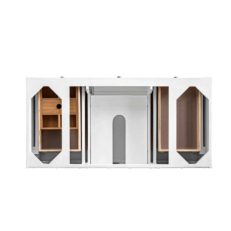 Breckenridge 48" White Solid Wood Single Vanity
