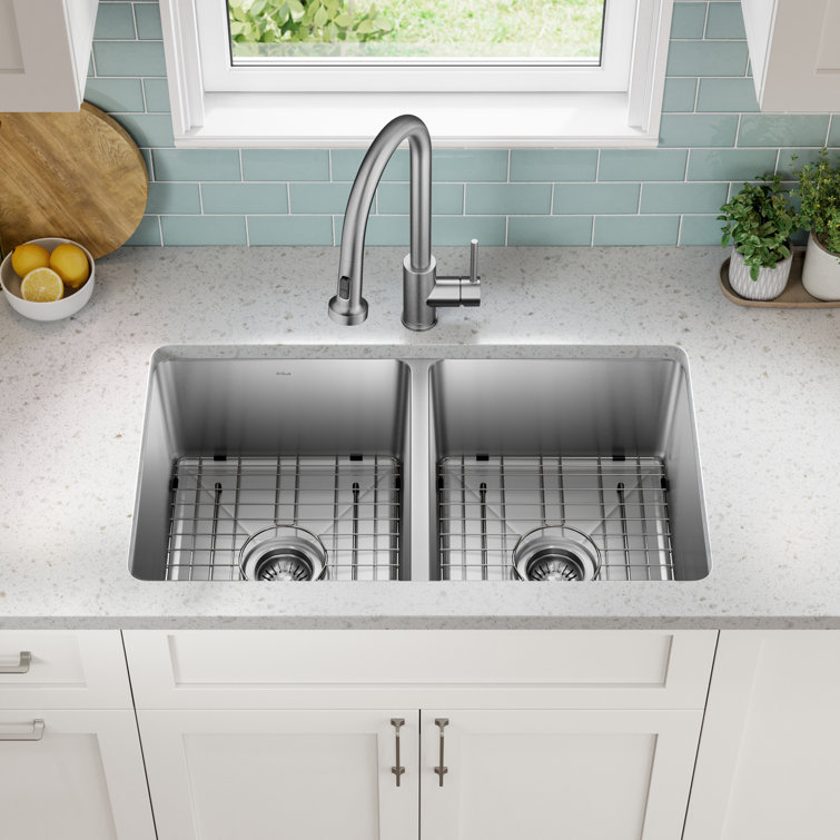 Kraus 32.5" Stainless Steel Single Bowl Drop-In Kitchen Sink