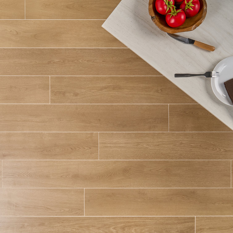 Copper Wood Look Matte Porcelain Large Format Tile