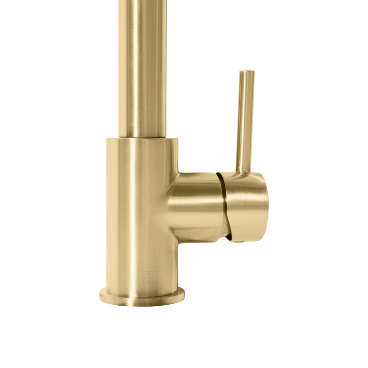 Champagne Bronze Pull-out Spray Kitchen Faucet