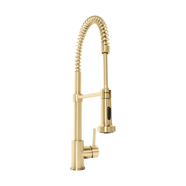 Champagne Bronze Pull-out Spray Kitchen Faucet