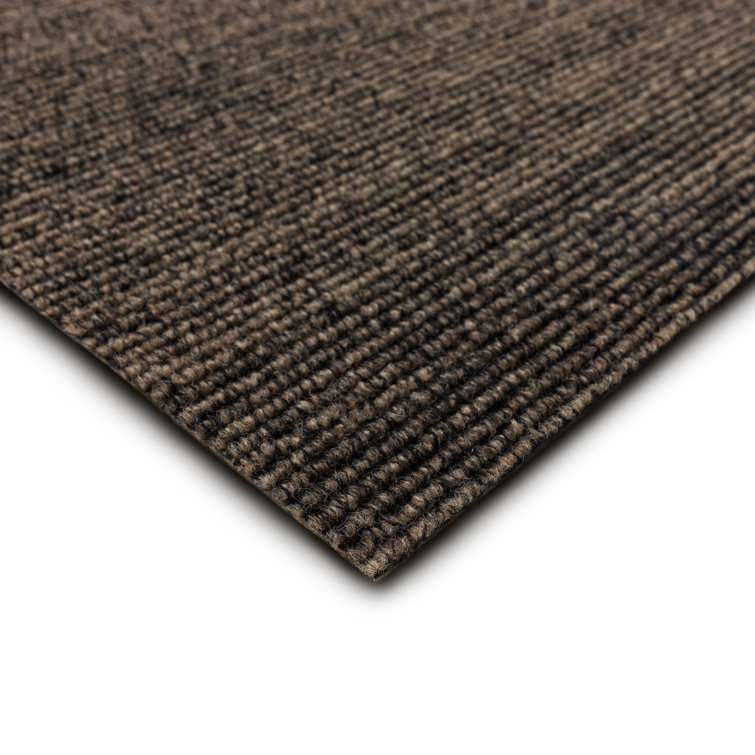 Taupe 24" x 24" Peel and Stick Indoor/Outdoor Carpet Tiles