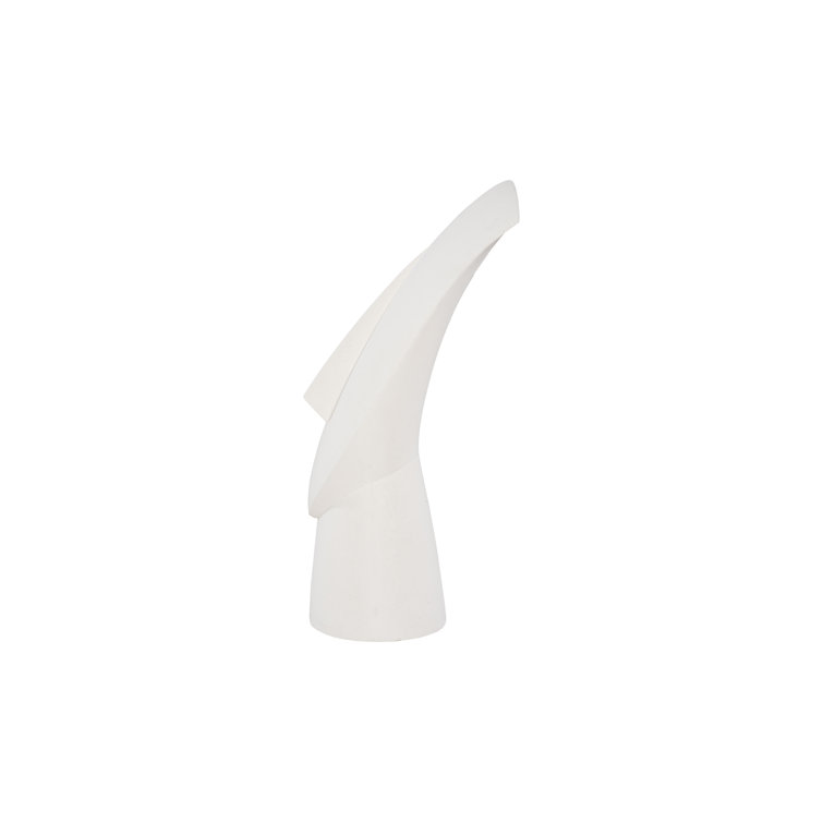 Cycladic Head White Stone Resin Outdoor Sculpture