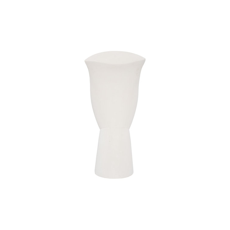 Cycladic Head White Stone Resin Outdoor Sculpture