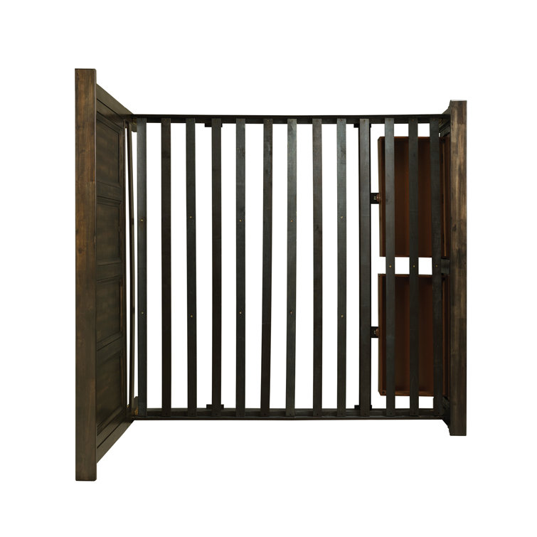 Windom Dark Brown King Storage 5PC Bedroom Set with USB Port