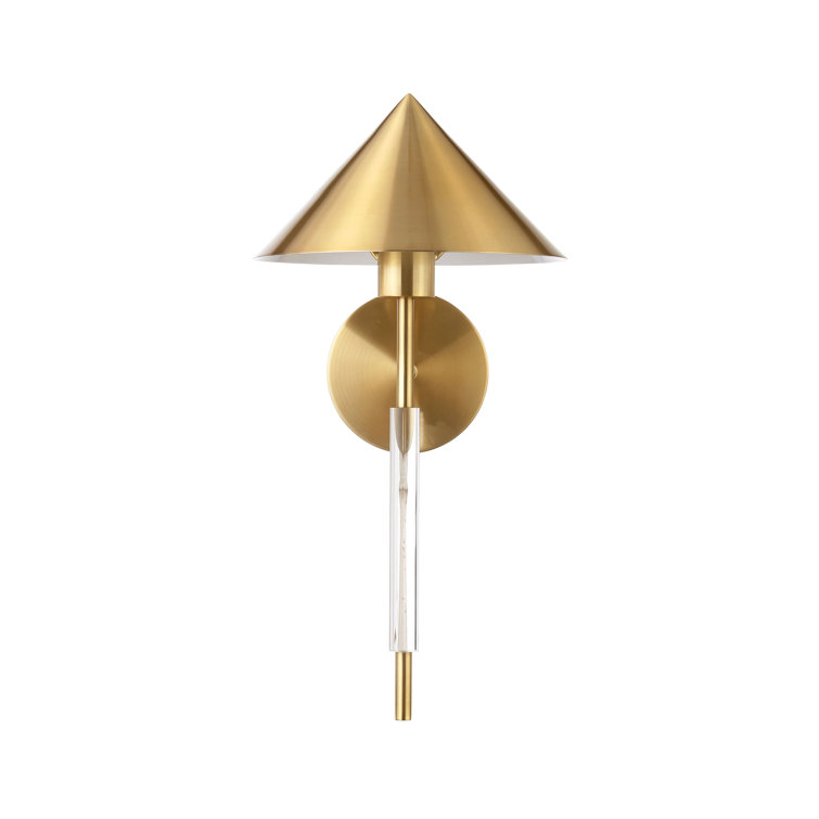 Antique Brass Single Light Modern Wall Sconce