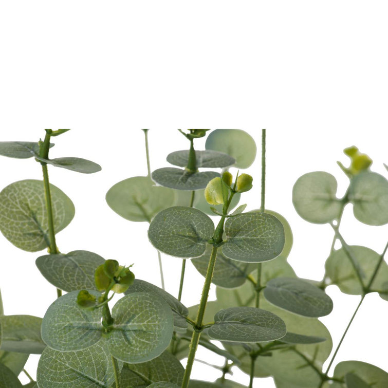 Set of 6 Faux Eucalyptus Greenery Stems