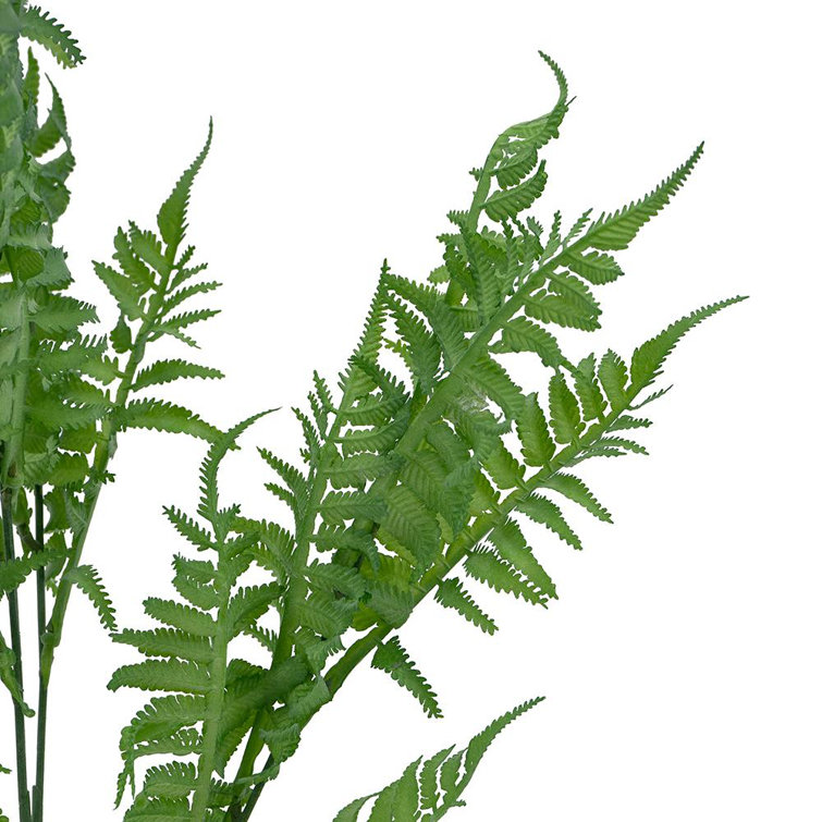 Dark Green Artificial Fern Sprays Set of 12