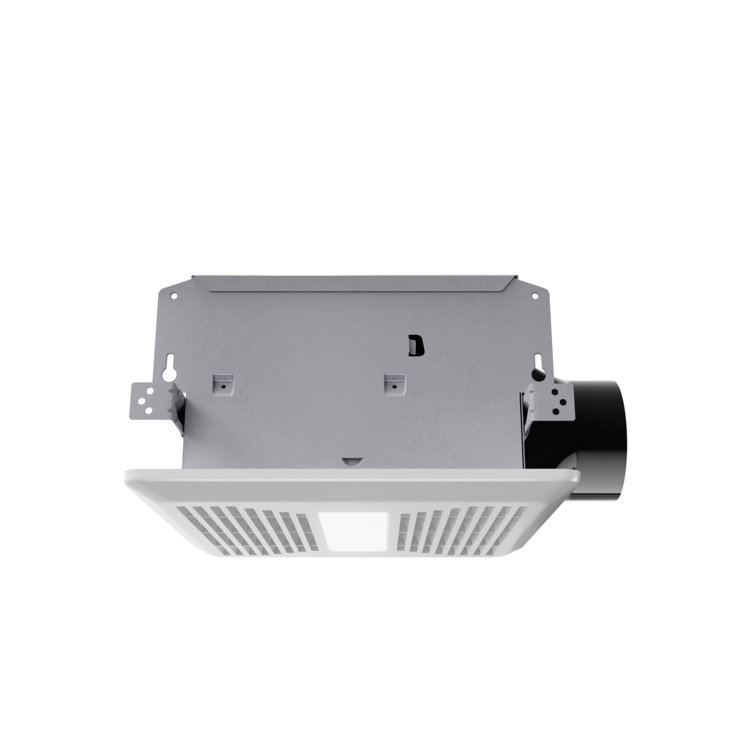 White Ceiling Mount Bathroom Exhaust Fan with LED Light