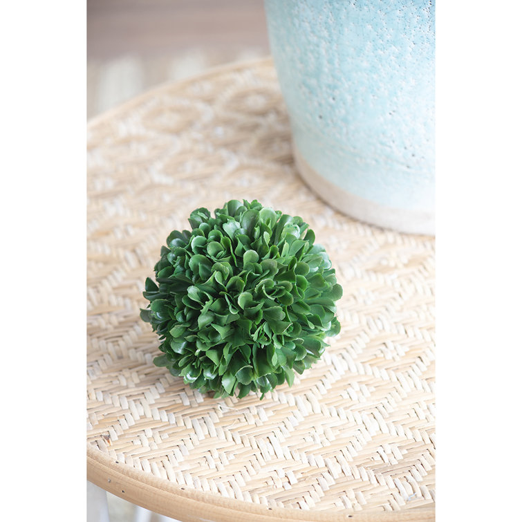 Set of 4 Green Plastic Boxwood Topiary Balls